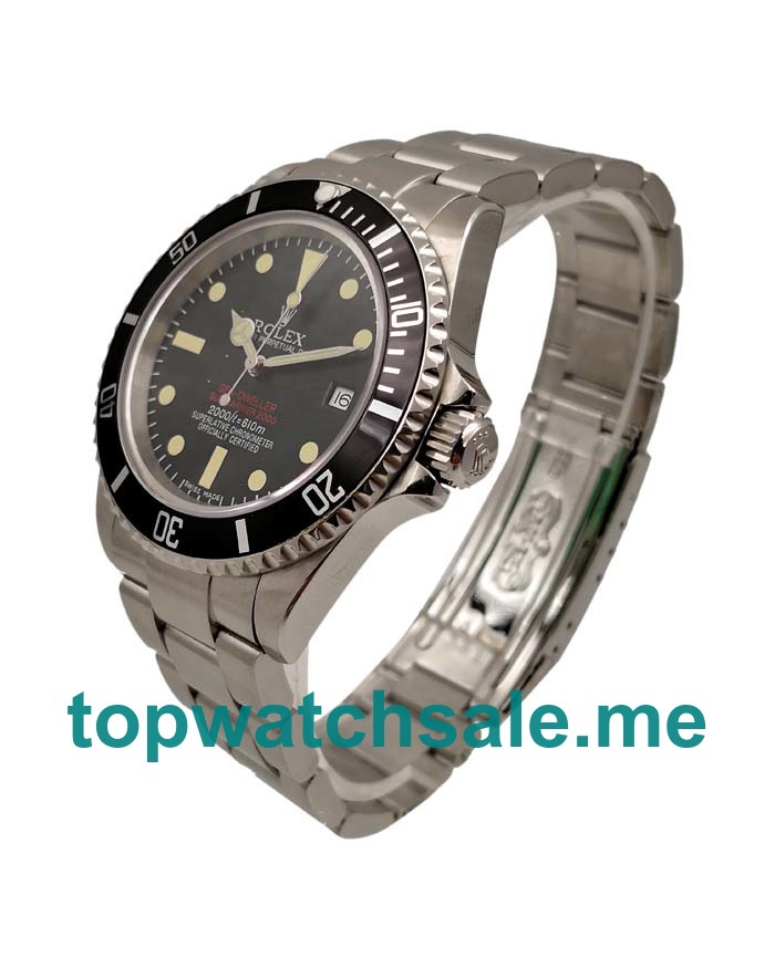 UK Black Dials Steel Rolex Sea-Dweller 1665 Replica Watches