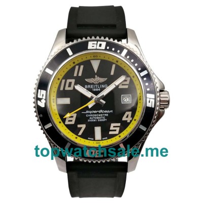 UK Black Dials Steel Breitling Superocean A1736402 Replica Watches