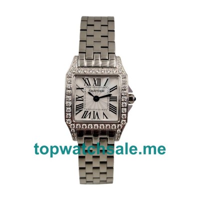 UK White Dials Steel Cartier Santos WF9005Y8 Replica Watches