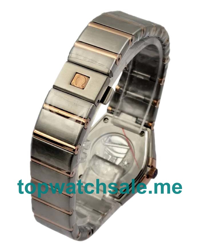 UK Brown Dials Steel And Rose Gold Omega Constellation 131.20.28.60.63.001 Replica Watches