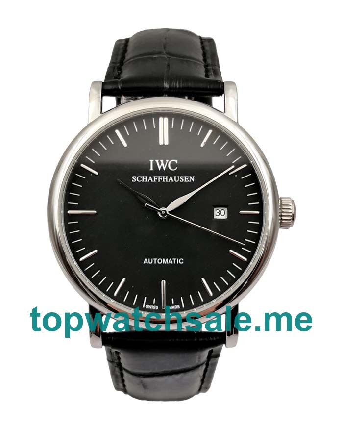 Black Dials Replica IWC Portofino IW356308 41.5 MM Automatic Watches UK