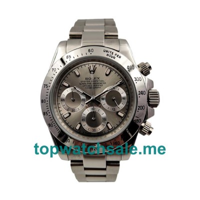 UK Gray Dials Steel Rolex Daytona 116520 Replica Watches