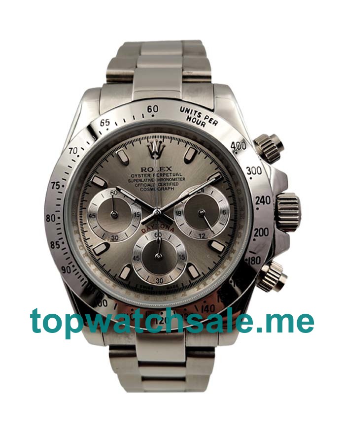 UK Gray Dials Steel Rolex Daytona 116520 Replica Watches