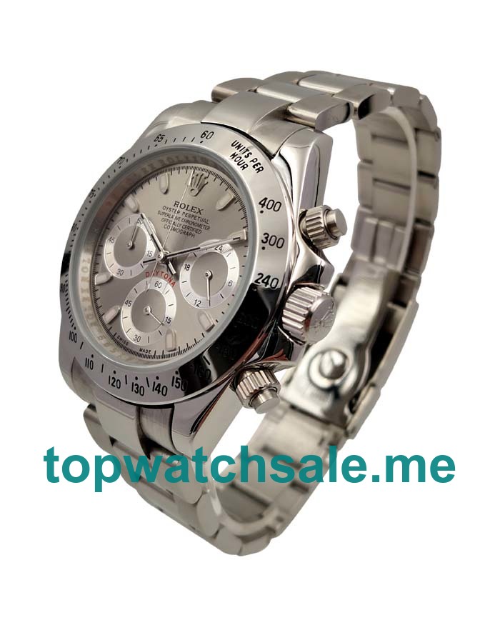 UK Gray Dials Steel Rolex Daytona 116520 Replica Watches