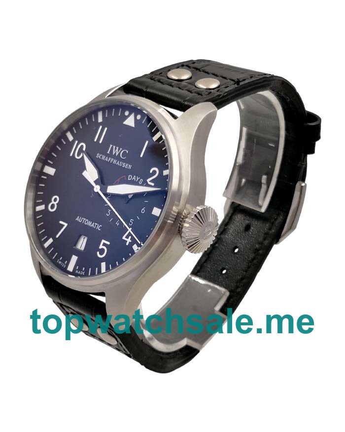 UK Black Dials Steel IWC Big Pilots IW500401 Replica Watches