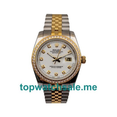 UK White Dials Steel And Gold Rolex Datejust 116243 Replica Watches