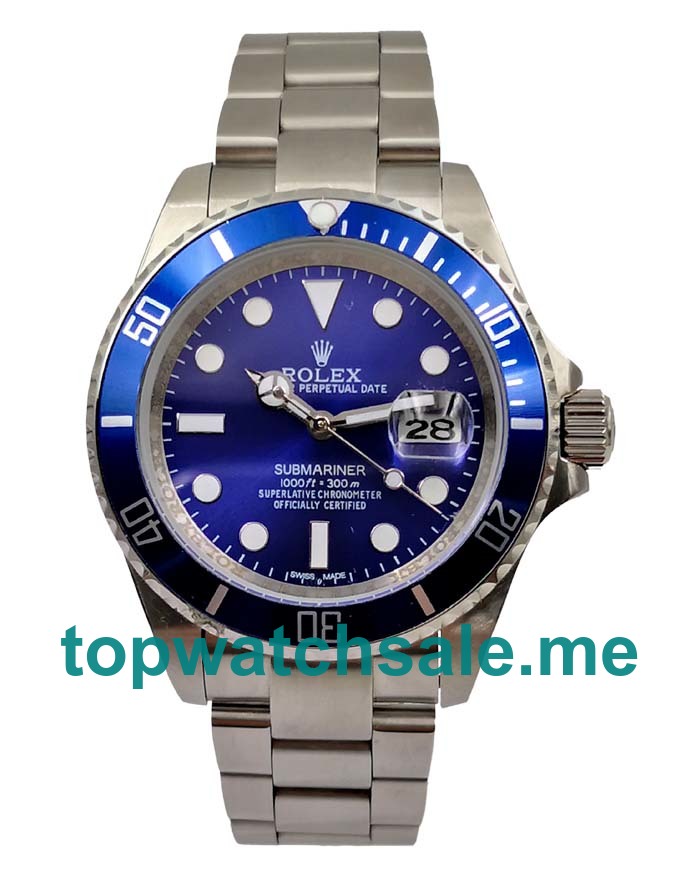 UK Blue Dials Steel Rolex Submariner 116619 LB Replica Watches