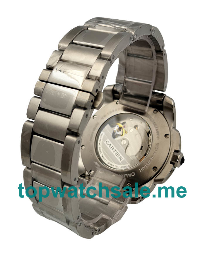 UK Silver Dials Steel Calibre De Cartier W7100015 Replica Watches