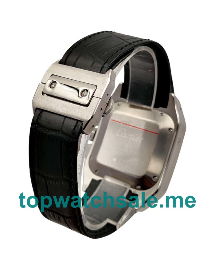 UK Silver Dials Steel Cartier Santos 100 W20090X8 Replica Watches