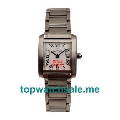 UK Rectangle-shaped Cases Fake Cartier Tank W51008Q3 Watches For Women