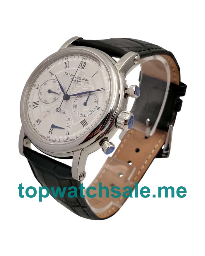 UK Silver Dials Steel Patek Philippe Replica Watches