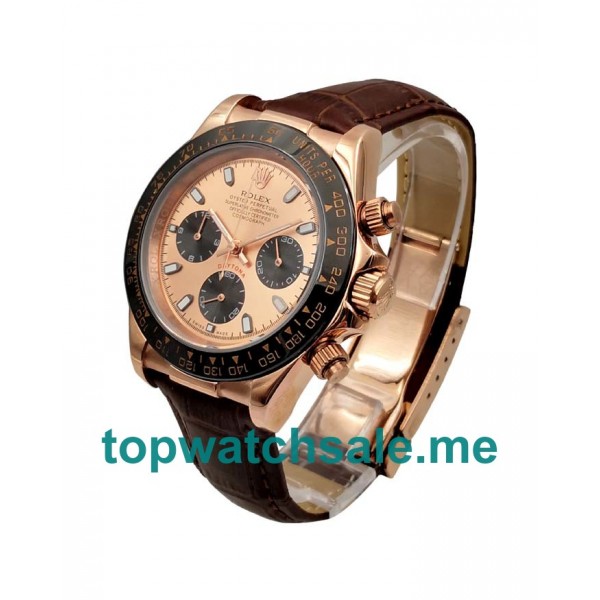 UK Pink Dials Rose Gold Rolex Daytona 116515 LN Replica Watches