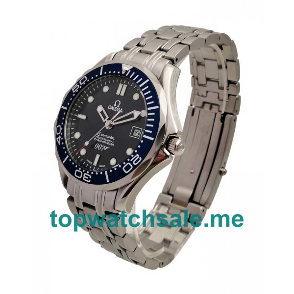 UK Dark Blue Dials Steel Omega Seamaster 2537.80.00 Replica Watches