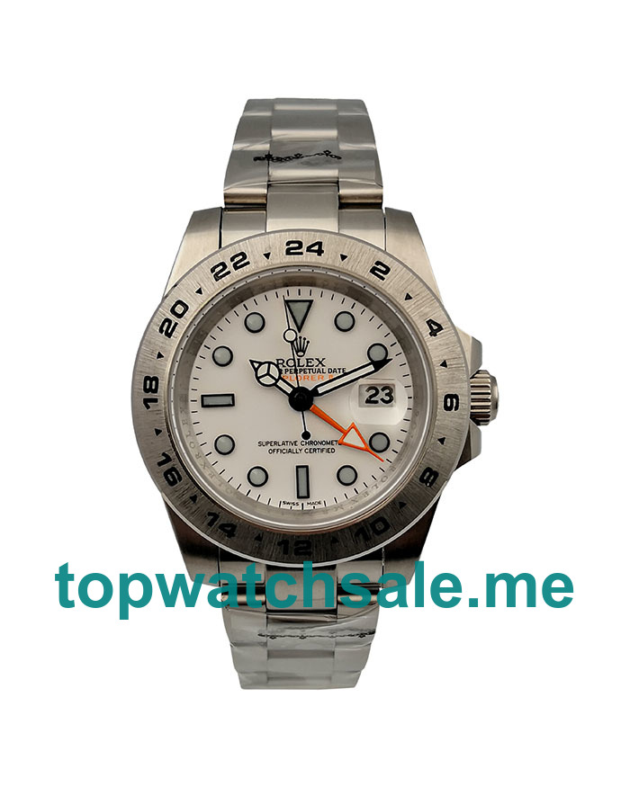 UK White Dials Steel Rolex Explorer II 216570 Replica Watches