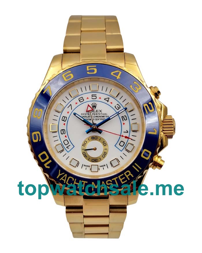 UK White Dials Gold Rolex Yacht-Master II 116688 Replica Watches