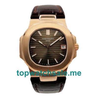 UK Brown Dials Rose Gold Patek Philippe Nautilus 5711R Replica Watches