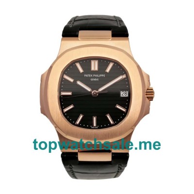 UK Black Dials Rose Gold Patek Philippe Nautilus 5711R Replica Watches