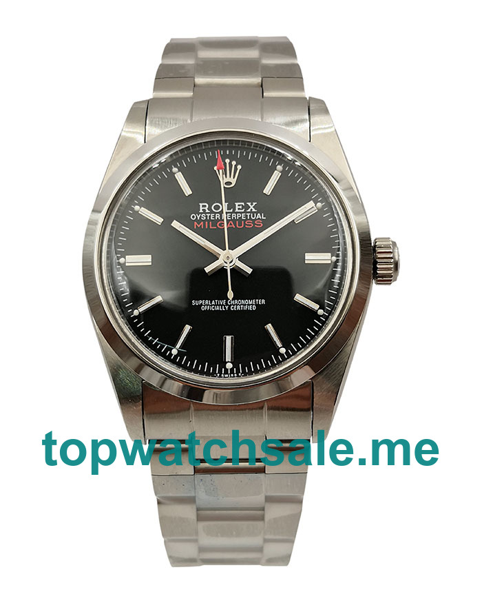 UK Black Dials Steel Rolex Milgauss Ref.1019 Replica Watches