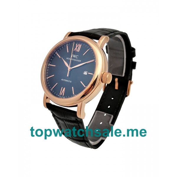 UK Rose Gold Automatic IWC Portofino IW356522 Replica Watches