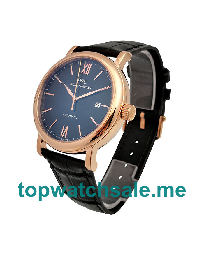 UK Rose Gold Automatic IWC Portofino IW356522 Replica Watches