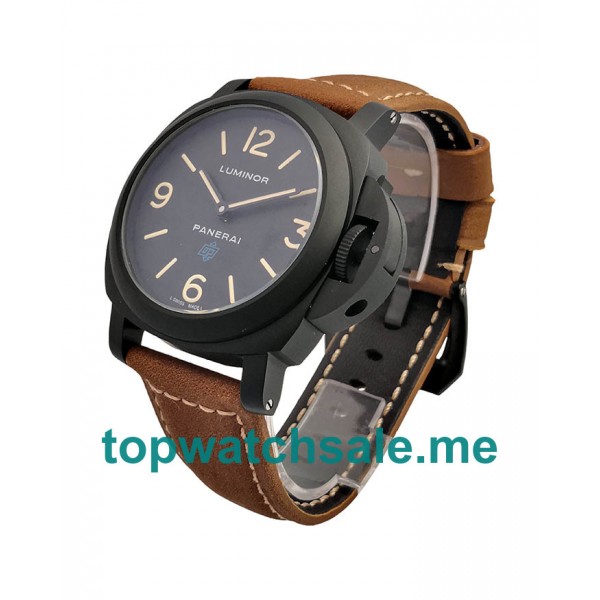 42.5MM Black Steel Cases Replica Panerai Luminor PAM01000 UK Watches