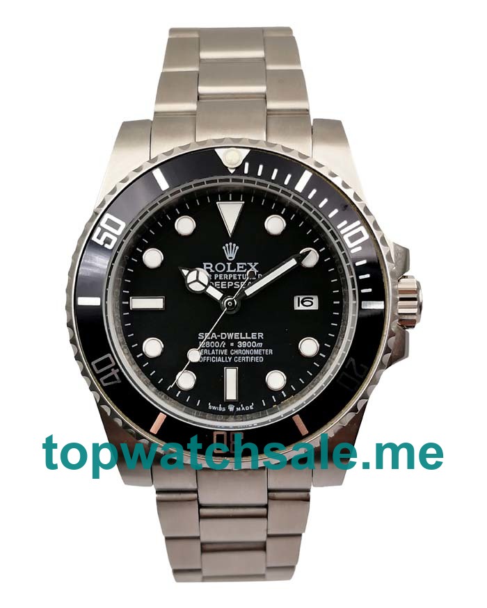 UK Black Dials Steel Rolex Sea-Dweller Deepsea 116660 Replica Watches