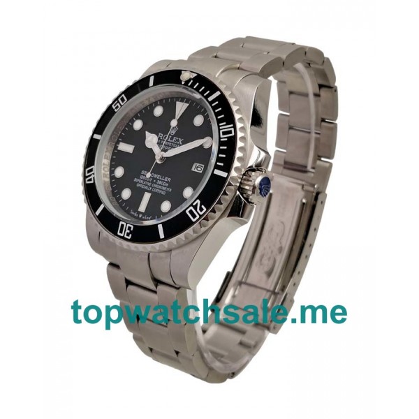 UK Black Dials Steel Rolex Sea-Dweller Deepsea 116660 Replica Watches