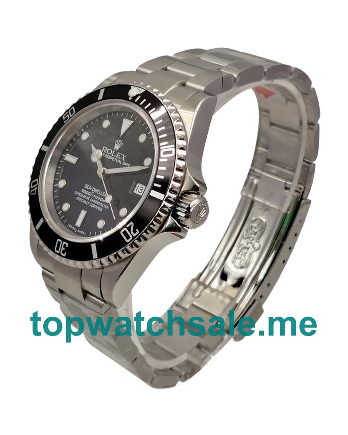 UK Black Dials Steel Rolex Sea-Dweller 116600 Replica Watches