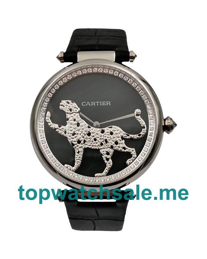 UK Black Dials Steel Cartier Promenade D’une Panthère HPI00690 Replica Watches