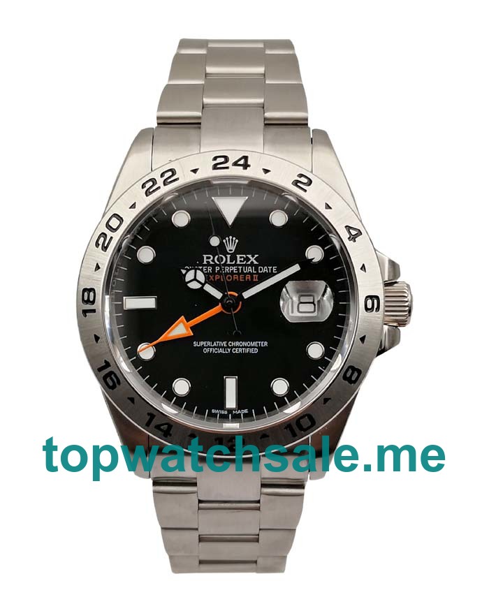 UK Black Dials Steel Rolex Explorer II 216570 Replica Watches