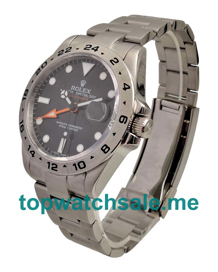 UK Black Dials Steel Rolex Explorer II 216570 Replica Watches