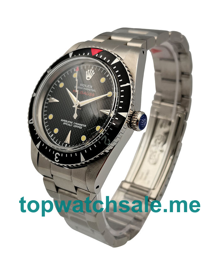 UK Black Dials Steel Rolex Milgauss Ref.6541 Replica Watches