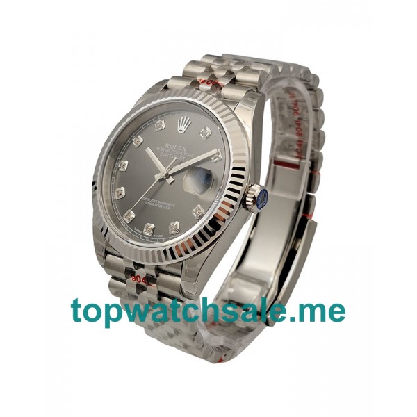 UK Anthracite Dials Steel Rolex Datejust 126334 Replica Watches