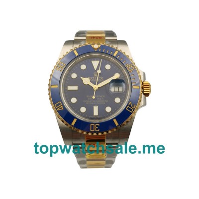 UK Blue Dials Steel And Gold Rolex Submariner 116613 LB JF Replica Watches