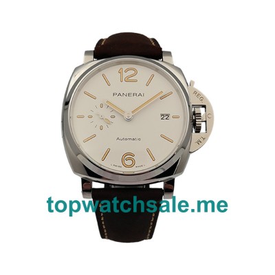 UK White Dials Steel Panerai Luminor Due PAM01046 Replica Watches