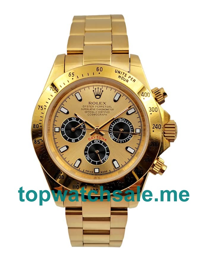 UK Champagne Dials Gold Rolex Daytona 116508 Replica Watches