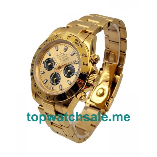 UK Champagne Dials Gold Rolex Daytona 116508 Replica Watches