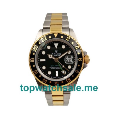 UK Black Dials Steel And Gold Rolex GMT-Master II 16713 LN Replica Watches