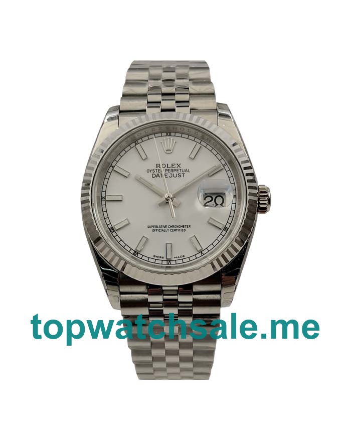 UK Silver Dials Steel Rolex Datejust 116234 Replica Watches