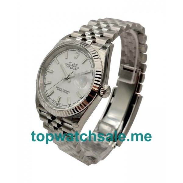 UK Silver Dials Steel Rolex Datejust 116234 Replica Watches