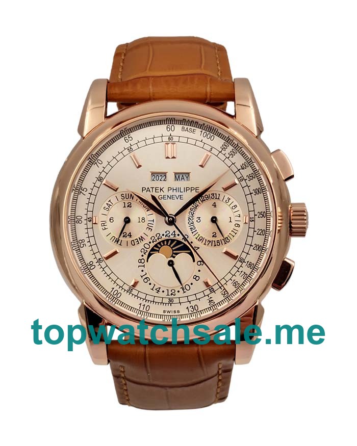 UK Champagne Dials Rose Gold Patek Philippe Grand Complications 5270R Replica Watches