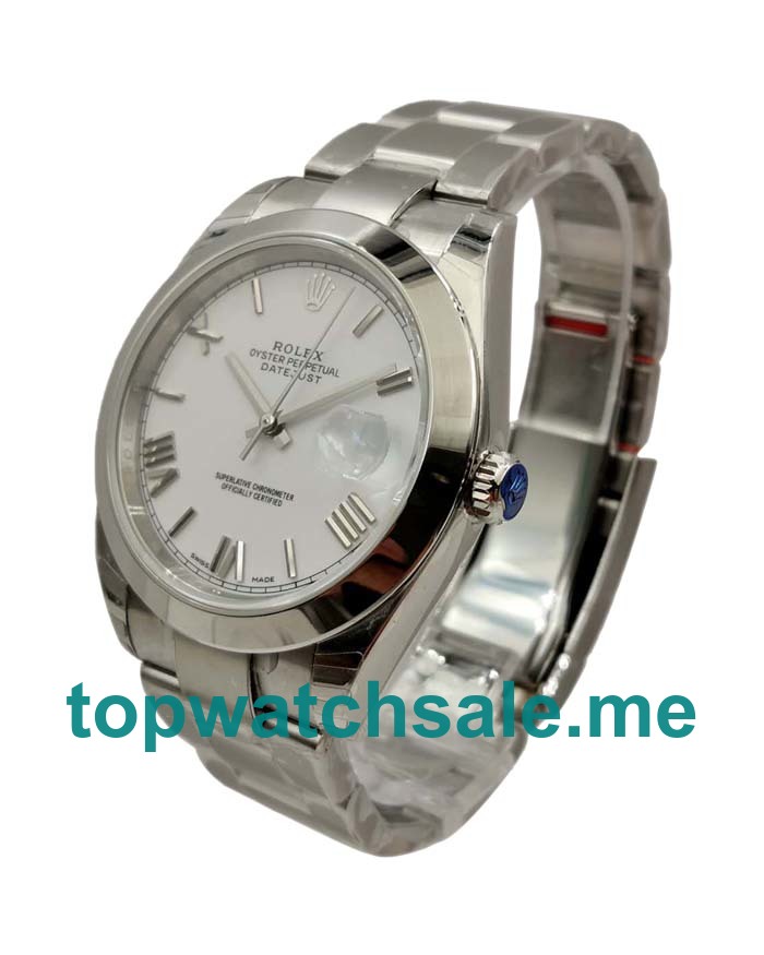 UK Ceramic White Dials Steel Rolex Datejust 116200 Replica Watches