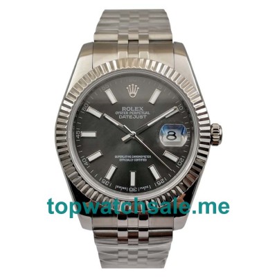 UK Anthracite Dials Steel Rolex Datejust 126334 Replica Watches