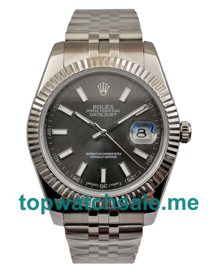 UK Anthracite Dials Steel Rolex Datejust 126334 Replica Watches