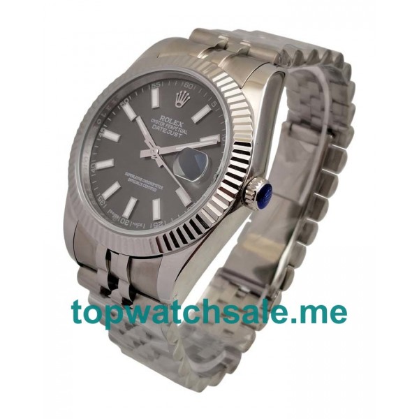 UK Anthracite Dials Steel Rolex Datejust 126334 Replica Watches