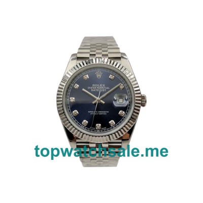 UK Blue Dials Steel Rolex Datejust 126334 Replica Watches