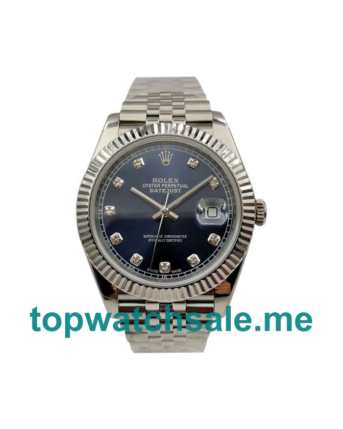 UK Blue Dials Steel Rolex Datejust 126334 Replica Watches