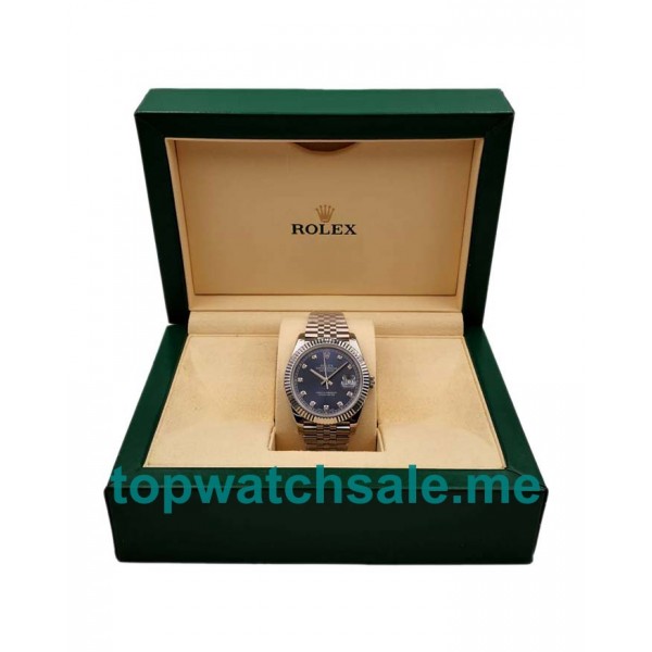 UK Blue Dials Steel Rolex Datejust 126334 Replica Watches