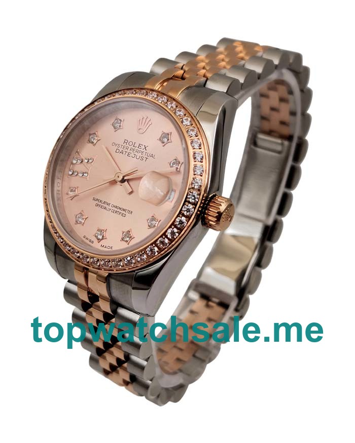 UK Rose Gold Dials Steel And Rose Gold Rolex Datejust 279381 Replica Watches