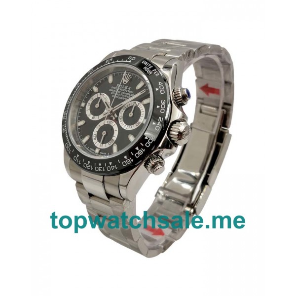 UK Black Dials Steel Rolex Daytona 116500 Replica Watches